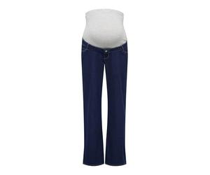 ONLY MATERNITY Olmsnow HW Wide DNM Pim, Blu Jeans Scuro, (L) W x 32L Donna