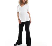 ONLY Maternity - Pantaloni a zampa neri-Nero 36