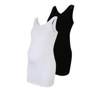 ONLY Maternity - Confezione da 2 top senza maniche nero e bianco 38
