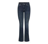 ONLY Mid Waist Onlpower-Push Up Flared DNM a Vita Media, Blu Jeans Scuro, (XL) W x 30L Donna