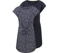 ONLY - Mini abito estivo da donna, confezione da 2 pezzi, taglie XS, S, M, L, XL, XXL, a righe, colore nero, 100% cotone, cielo notturno, XL