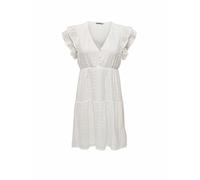 ONLY Onlhelena Lace Capsl Dress Wvn Noos Abito Estivo, Bianco, XL Donna