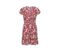 ONLY Onlclaudette Life SS Dress Wvn Noos Mini Abito con Scollo A V E Volant per Uso Quotidiano, Merlot, L Donna