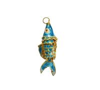 Only My Live Home 5 cm carino cinese cloisonne grande koi pesce pendente per la creazione di gioielli artigianato tradizionale smalto accessori vivaci altalena carpa fai da te collana braccialetto