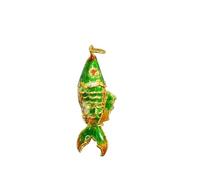 Only My Live Home 5 cm carino cinese cloisonne grande koi pesce pendente per la creazione di gioielli artigianato tradizionale smalto accessori vivaci altalena carpa fai da te collana braccialetto