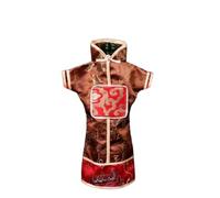 Only My Live Home Borse per bottiglie di vino in tessuto di nozze di Natale all'ingrosso sacchetti di vino broccato di seta stile cinese dell'annata misura 750ml Bottiglia, Marrone (motivo casuale, 10