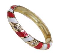 Only My Live Home Colorato Cloisonne Smaltato A Righe Braccialetti Del Braccialetto Delle Donne Incernierato Del Rhinestone Bangles Monili, Cinese, Inner Diameter 2.28 inch wide 0.39 inch about, Rame