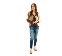 ONLY Neck Knt Onlnoeme Jq LS Life Cardi-Maglia con Scollo a V, Castano, M Donna