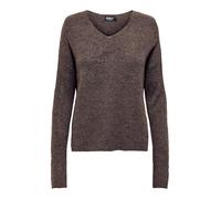 ONLY Neck Pullover Knt Noos Onlcamilla-Maglia con Scollo a V, Taglia L/S, Colore: Nero, Chocolate Martini, M Donna