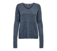 ONLY Neck Pullover Knt Noos Onlcamilla-Maglia con Scollo a V, Taglia L/S, Colore: Nero, Vendimia Índigo, M Donna