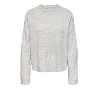 ONLY Neck Pullover Onlsimoni-Maglia Girocollo L/S Knt Noos, Chiaro Grigio Melange, L Donna
