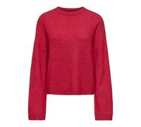 ONLY Neck Pullover Onlsimoni-Maglia Girocollo L/S Knt Noos, Rosso Vivo, XL Donna