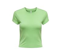 ONLY Neck Short Top Onlelina S/S-Maglietta a Maniche Corte Jrs Noos Donna