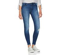 ONLY NOS Onlblush Mid Ank Raw Jeans Rea2077 Noos, skinny Donna, Blu (Medium Blue Denim Medium Denim), W34/L34 (Taglia Produttore: 34/L34)