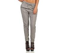 ONLY NOS Onlpoptrash Easy Think Check Pnt Noos, Pantaloni Donna, Multicolore (Black Checks: Dark Grey/Cloud Dancer), 34 /L32 (Taglia Produttore: X-Small)