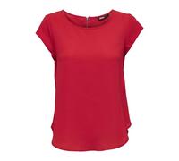 ONLY NOS Onlvic S/s Solid Top Noos Wvn, Vestaglia Donna, Rosso (High Risk Red High Red), 40 (Taglia Produttore: 34)