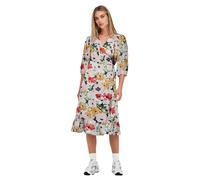 Only Olivia Wrap Midi 3/4 Sleeve Dress Multicolor S Donna