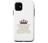 Only One King Bold Crown American Graphic Gift Tee per uomo Custodia per iPhone 11