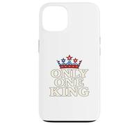 Only One King Bold Crown American Graphic Gift Tee per uomo Custodia per iPhone 13