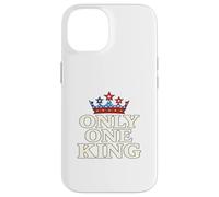 Only One King Bold Crown American Graphic Gift Tee per uomo Custodia per iPhone 14