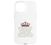 Only One King Bold Crown American Graphic Gift Tee per uomo Custodia per iPhone 15