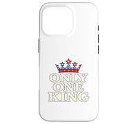 Only One King Bold Crown American Graphic Gift Tee per uomo Custodia per iPhone 16 Pro