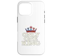 Only One King Bold Crown American Graphic Gift Tee per uomo Custodia per iPhone 16 Pro Max