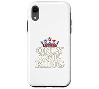 Only One King Bold Crown American Graphic Gift Tee per uomo Custodia per iPhone XR