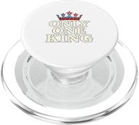 Only One King Bold Crown American Graphic Gift Tee per uomo PopSockets PopGrip per MagSafe