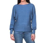 ONLY Onladaline L/S Maglione Corto da Donna Knt Noos, Coronet Blue/Dettagli: mélange, XL
