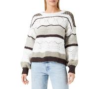 ONLY Onladina Life L/S Pullover Knt Noos Maglione Lavorato a Maglia, Beige, L Donna