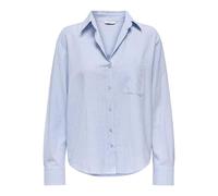 ONLY Onlalina Life L/S Maglietta a Righe Wvn, Blu di Cachemire, M