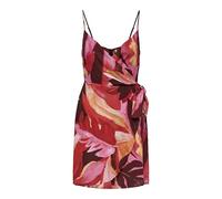 ONLY Onlalma Life Vis ISA Wrap Dress AOP, Russet Brown, S Donna