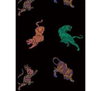 ONLY Onlalma Life Vis L/S Felina-Maglietta Camicia da Donna, Black/AOP: 586 Swirl Tiger