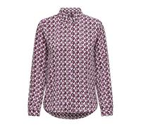 ONLY Onlalma Life Vis L/S Shirt Camicia da Donna, Magenta Purple/AOP:584 Posh, 44