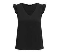 ONLY Onlalma Life Vis S/S Elina Top Solid Tinta Unita|Quarto Braccio|Normale, Nero, XS Donna