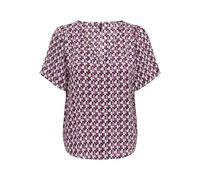 ONLY Onlalma Life Vis S/S V-Neck Top Camicia da Donna, Magenta Purple/AOP:584 Posh, M