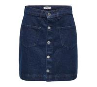Only ONLAMAZING Denim Gonna Corta, Blu Jeans Scuro, L