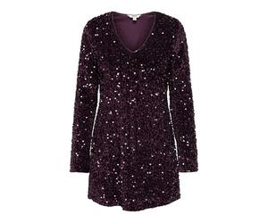 ONLY Onlanika LS Sequins V-Neck Dress Wvn Onlanika LS Sequins - Abito con Scollo a V Donna (Pacco da 1)