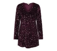 ONLY Onlanika LS Sequins V-Neck Dress Wvn, Winetasting, L