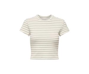 ONLY Onlanits S/S O-Neck Cropped Top Jrs Crop, Cloud Dancer, L Donna