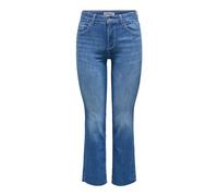 ONLY Onlann-Kenya MW CR AK Fla DNM Soo618noos Jeans Flared Fit, Media Blu Denim, (L) W x 30L Donna