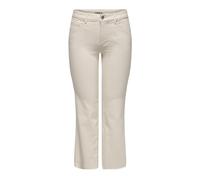 ONLY Onlann-Kenya MW CR AK Fla Ecru DNM Noos Jeans Flared Fit con Passanti per Cintura e Vita Media, Natur, (XL) W x 32L Donna