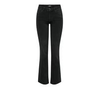 ONLY Onlann Mid Flared DNM Soo612 Noos, Nero delavé, (S) W x 32L Donna