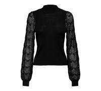 ONLY Highneck Knit Onlannelina LS-Maglia a Collo Alto, Nero, S Donna