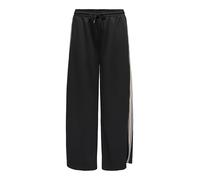 ONLY Onlasta Wide Stripe Pants Swt, Nero, L Donna