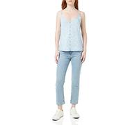 Only Onlastrid Singlet Wvn Noos Top, Chambray Blue Lone Flower, 38 Donna