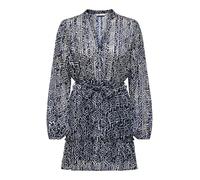 ONLY Onlavery L/S Short Dress Wvn Noos, Cielo Notturno, M Donna