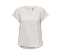 ONLY Onlaya Life S/S O-Neck Top Noos Ptm, Bianco, L Donna
