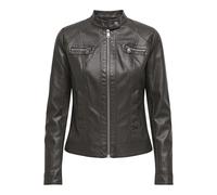 ONLY ONLBANDIT Faux Leather Biker Otw Noos Giacca da Motociclista, Chocolate Torte, 38 Donna